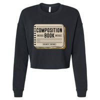 Composition Notebook Costume Cropped Pullover Crew