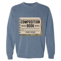 Composition Notebook Costume Garment-Dyed Sweatshirt