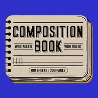 Composition Notebook Costume Apron