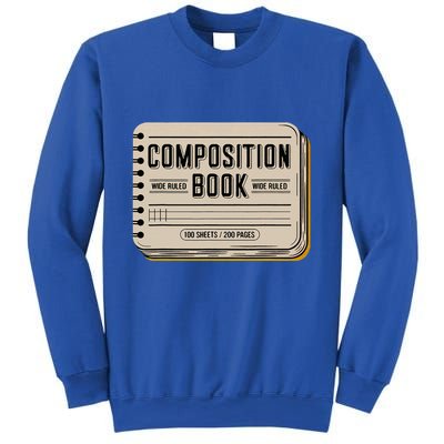 Composition Notebook Costume Sweatshirt