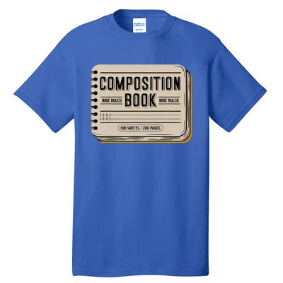 Composition Notebook Costume Tall T-Shirt