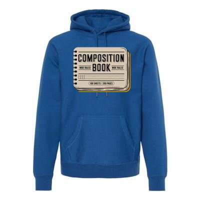 Composition Notebook Costume Premium Hoodie