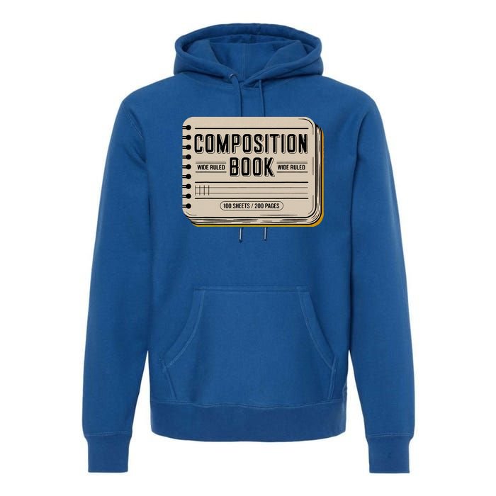 Composition Notebook Costume Premium Hoodie