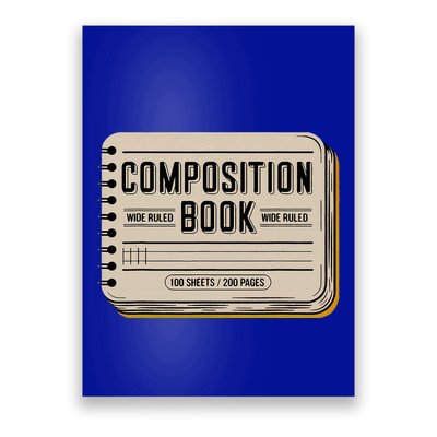 Composition Notebook Costume Poster