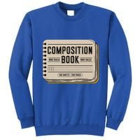 Composition Notebook Costume Tall Sweatshirt