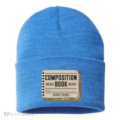 Composition Notebook Costume Sustainable Knit Beanie