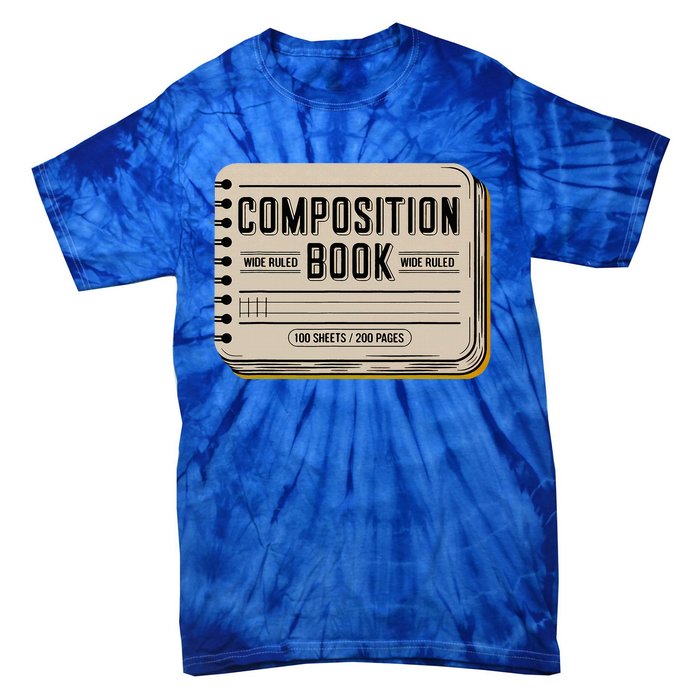 Composition Notebook Costume Tie-Dye T-Shirt