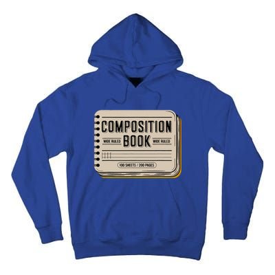 Composition Notebook Costume Tall Hoodie