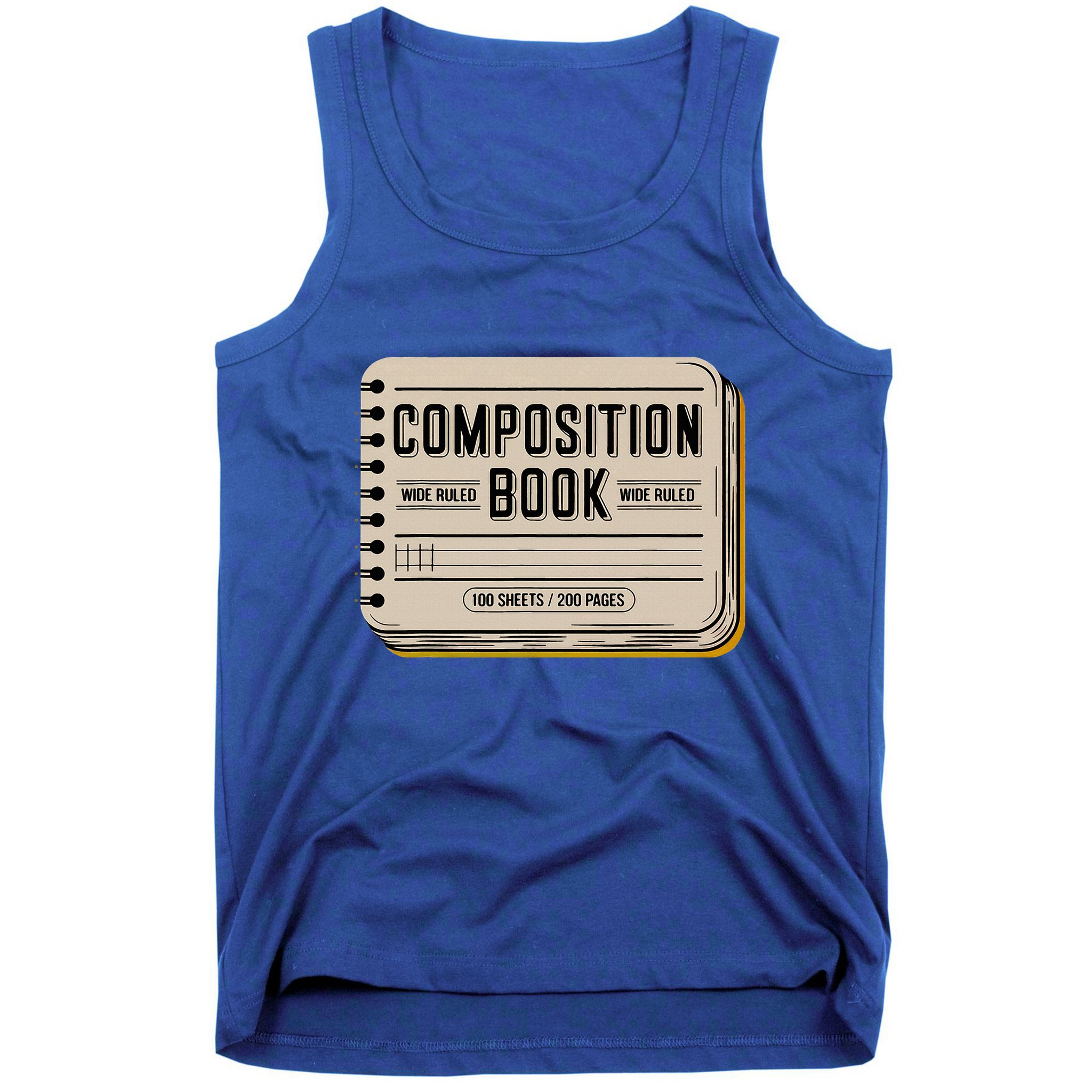 Composition Notebook Costume Tank Top