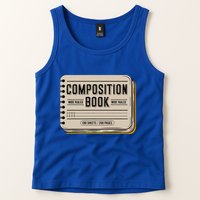 Composition Notebook Costume Tank Top
