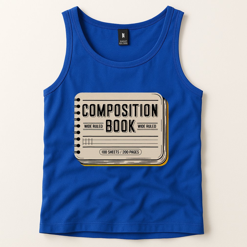 Composition Notebook Costume Tank Top