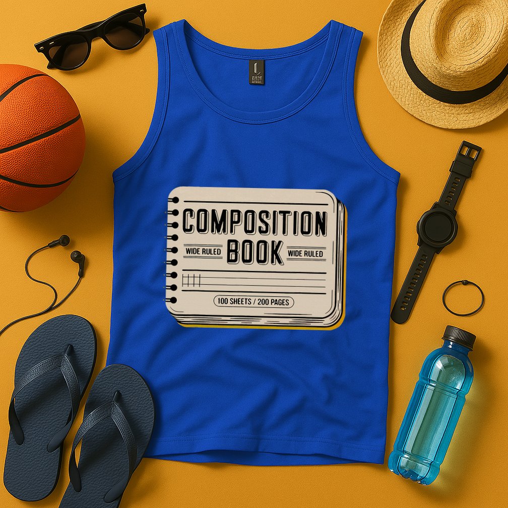 Composition Notebook Costume Tank Top