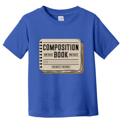 Composition Notebook Costume Toddler T-Shirt
