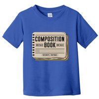 Composition Notebook Costume Toddler T-Shirt