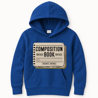 Composition Notebook Costume Kids Hoodie