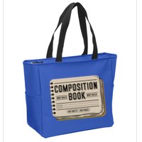 Composition Notebook Costume Zip Tote Bag