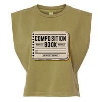 Composition Notebook Costume Garment-Dyed Women's Muscle Tee