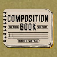 Composition Notebook Costume Garment-Dyed Women's Muscle Tee
