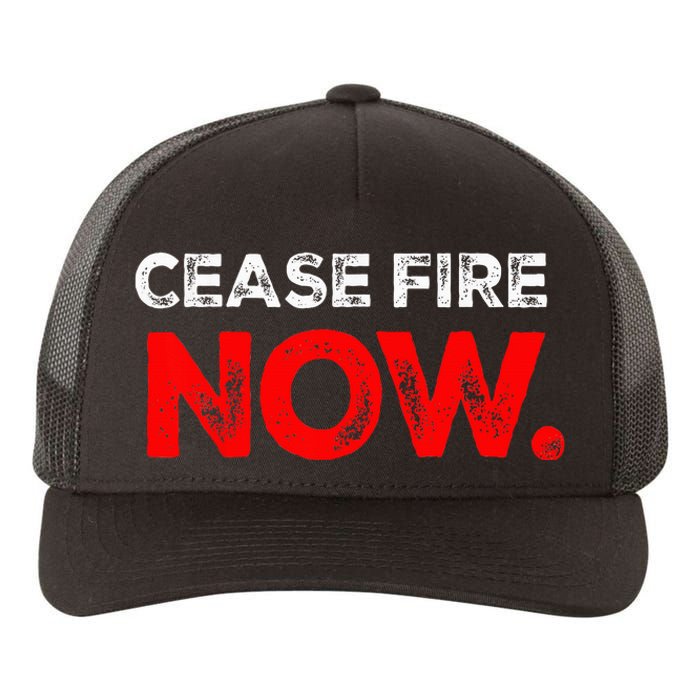 Ceasefire NOW Yupoong Adult 5-Panel Trucker Hat