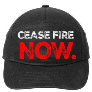 Ceasefire NOW 7-Panel Snapback Hat