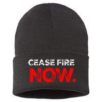 Ceasefire NOW Sustainable Knit Beanie