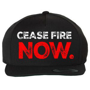 Ceasefire NOW Wool Snapback Cap