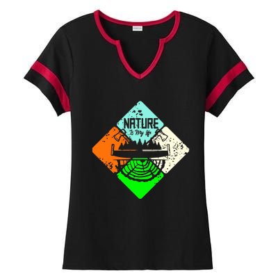 Colorful Nature Ladies Halftime Notch Neck Tee