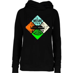 Colorful Nature Womens Funnel Neck Pullover Hood