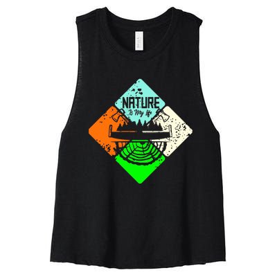 Colorful Nature Women's Racerback Cropped Tank