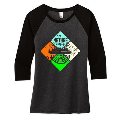 Colorful Nature Women's Tri-Blend 3/4-Sleeve Raglan Shirt