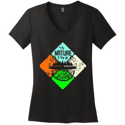 Colorful Nature Women's V-Neck T-Shirt