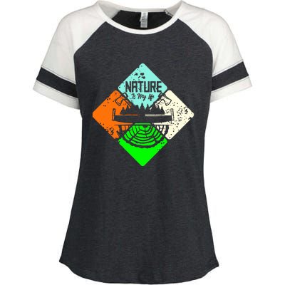 Colorful Nature Enza Ladies Jersey Colorblock Tee