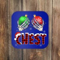 Chest Nuts Christmas Chestnuts Xmas Couple Matching Costume Coaster