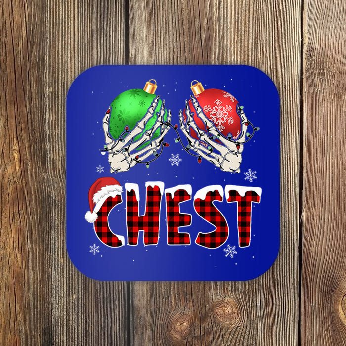 Chest Nuts Christmas Chestnuts Xmas Couple Matching Costume Coaster