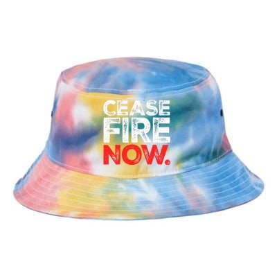 Ceasefire NOW Tie Dye Newport Bucket Hat