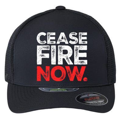 Ceasefire NOW Flexfit Unipanel Trucker Cap