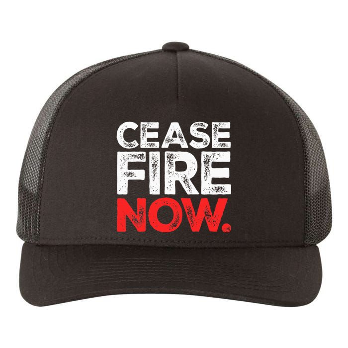 Ceasefire NOW Yupoong Adult 5-Panel Trucker Hat