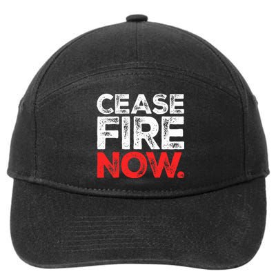 Ceasefire NOW 7-Panel Snapback Hat