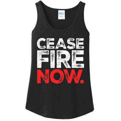 Ceasefire NOW Ladies Essential Tank