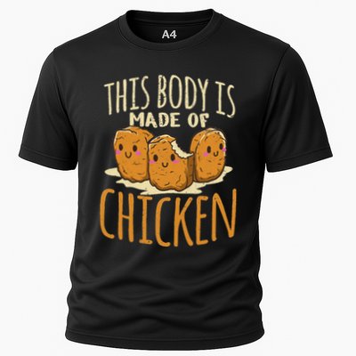 Chicken Nuggets Chicken Chicken Fast Food Funny Saying Cooling Performance Crew T-Shirt