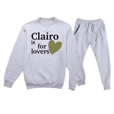 Charm Nyc Clairo Is For Lovers Premium Crewneck Sweatsuit Set