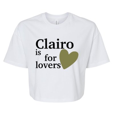 Charm Nyc Clairo Is For Lovers Bella+Canvas Jersey Crop Tee