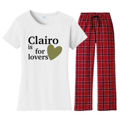 Charm Nyc Clairo Is For Lovers Women's Flannel Pajama Set