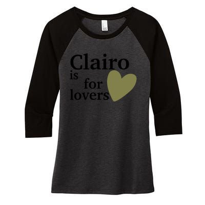 Charm Nyc Clairo Is For Lovers Women's Tri-Blend 3/4-Sleeve Raglan Shirt