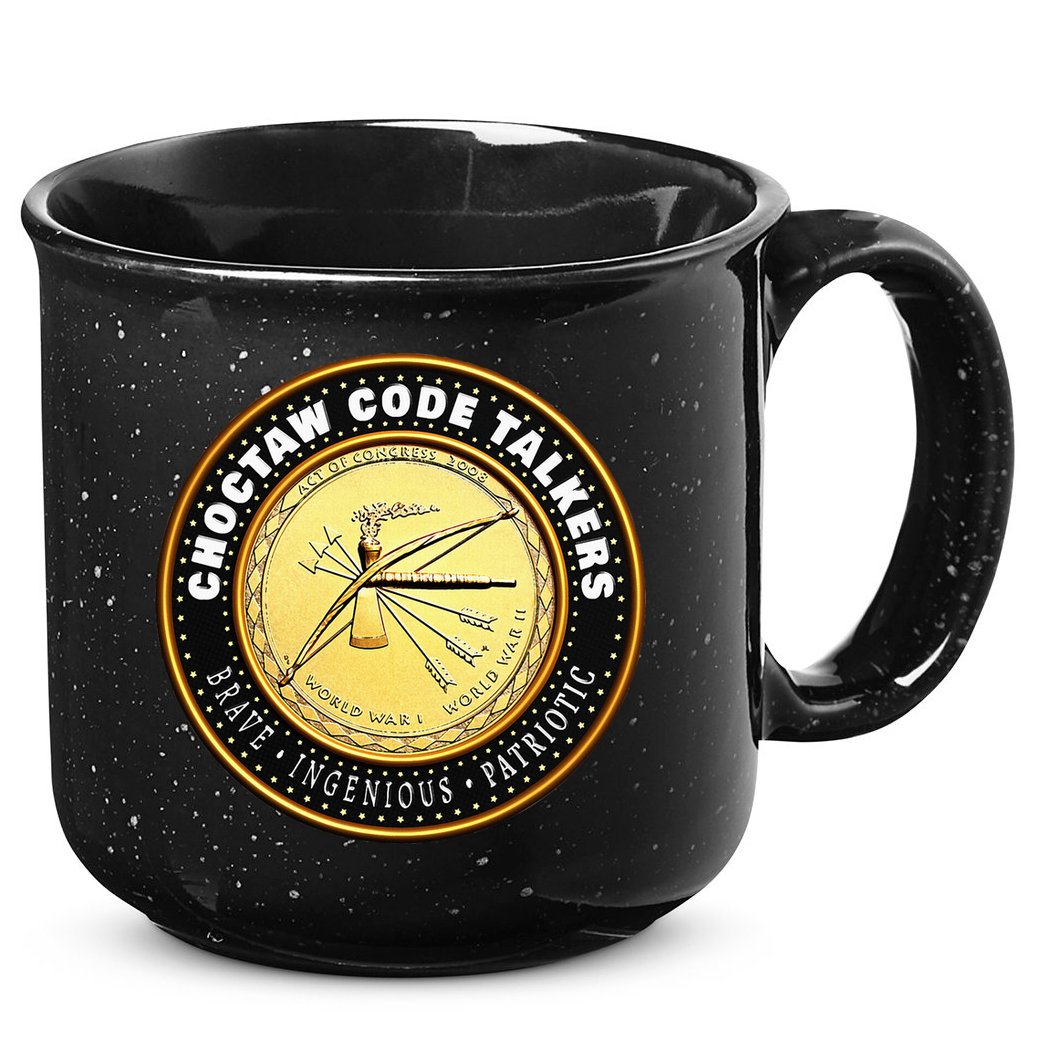 Choctaw Nation Code Talkers Homage For Heritage Supporters 15oz Campfire Ceramic Mug