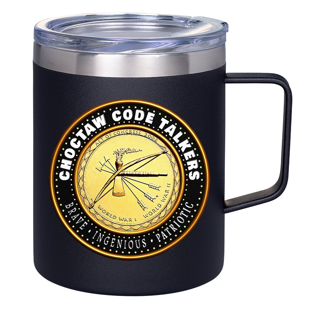 Choctaw Nation Code Talkers Homage For Heritage Supporters 12oz Stainless Steel Coffee Mug