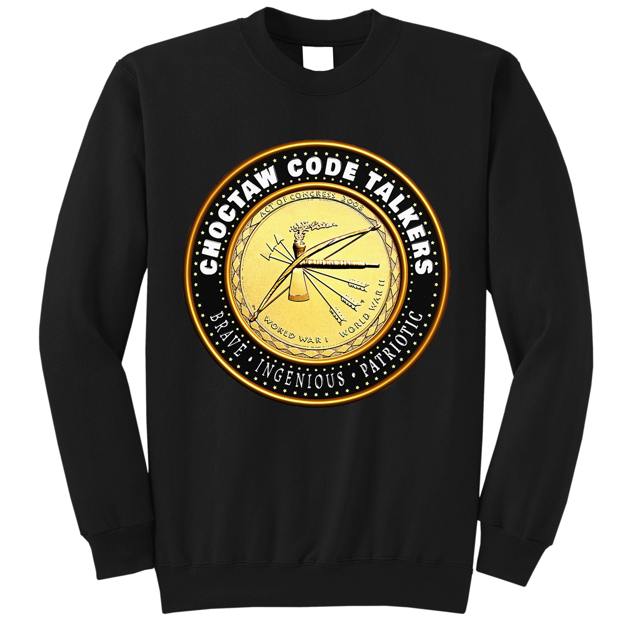 Choctaw Nation Code Talkers Homage For Heritage Supporters Tall Sweatshirt