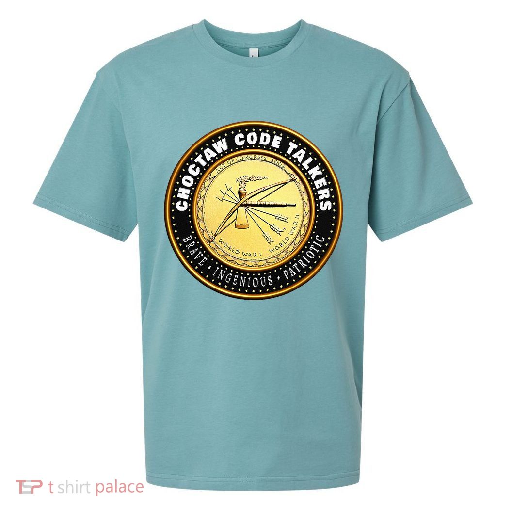 Choctaw Nation Code Talkers Homage For Heritage Supporters Sueded Cloud Jersey T-Shirt