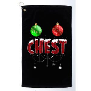 Chest Nuts Christmas Funny Matching Couple Chestnuts Platinum Collection Golf Towel