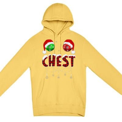 Chest Nuts Christmas Matching Couple Chestnuts Premium Pullover Hoodie